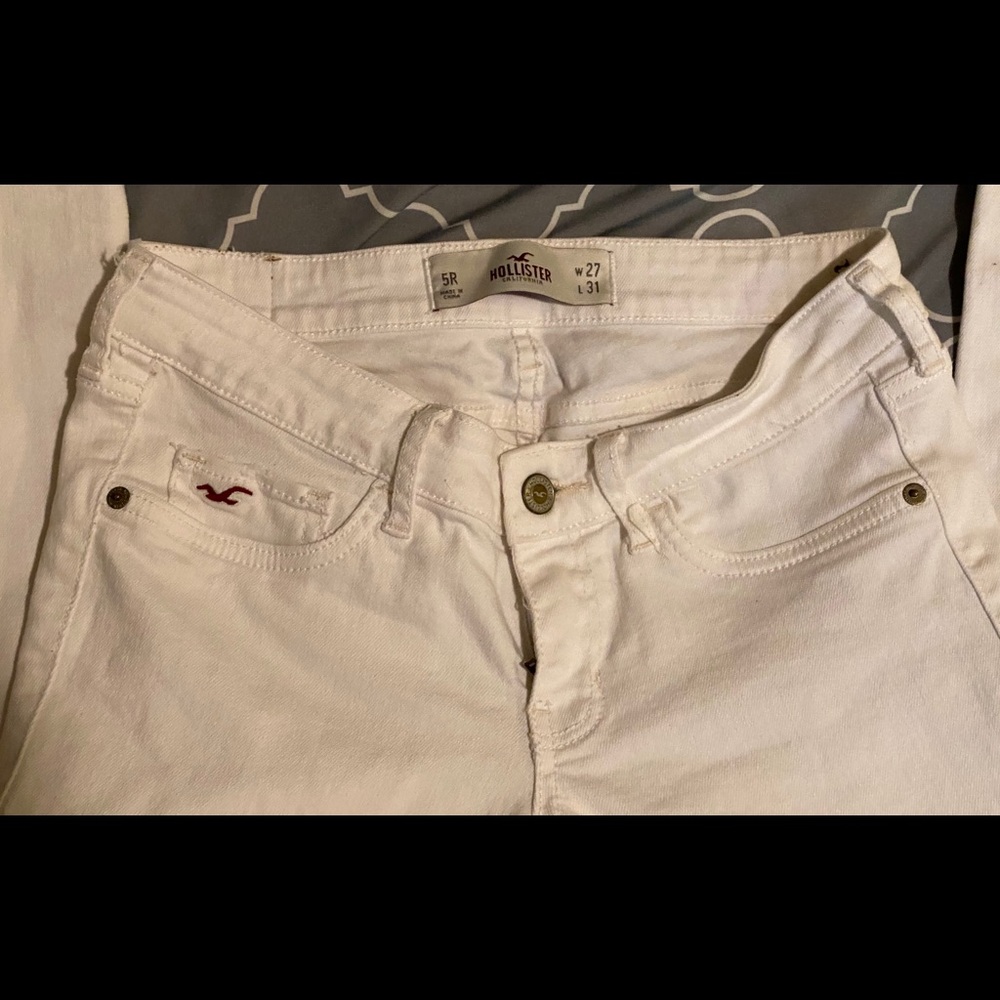 Skinny distressed Hollister jeans